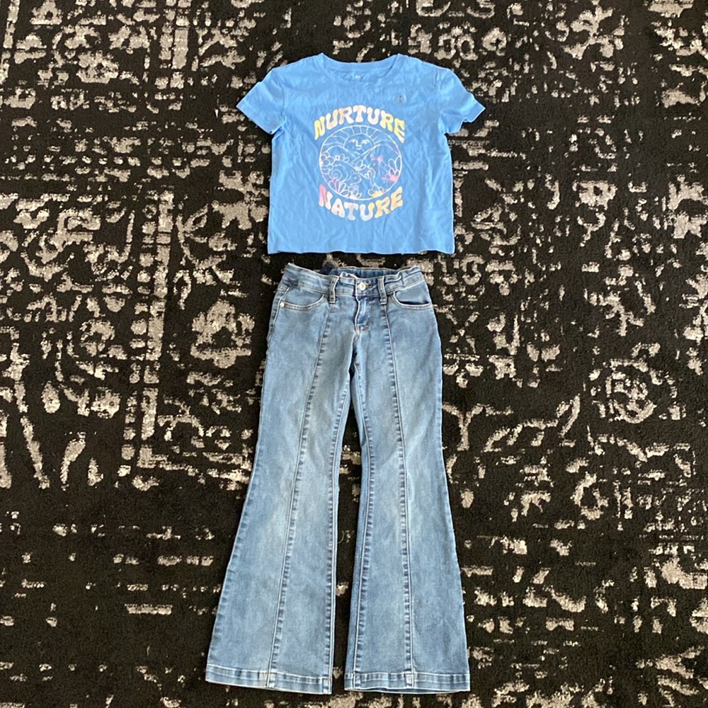 Target’s Art Class flared blue jeans